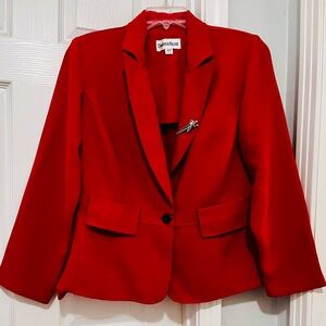 Danny & Nicole Vibrant Red Blazer